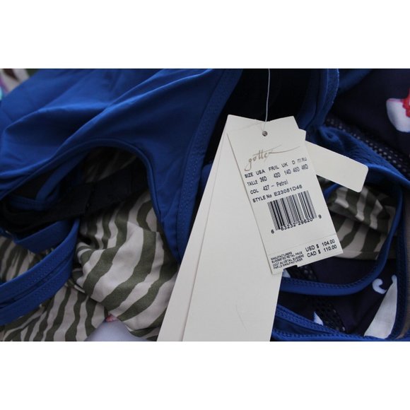 NWT Profile by‎ Gottex $104 Petrol Blue Tankini Top 36D - Picture 6 of 6